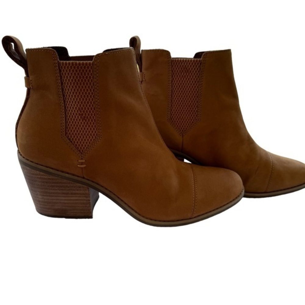 Tom’s Everly cognac ankle‎ boot size 9.5W